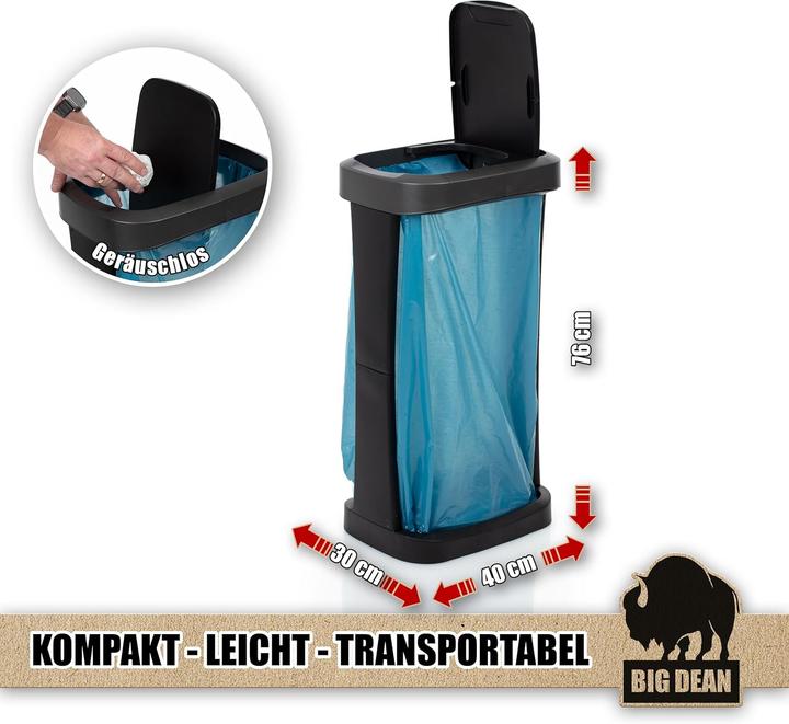 Actual product image BigDean 2-teiligesMüllsackständer-Set für Innen & Aussen (2 Stück) (120 l)