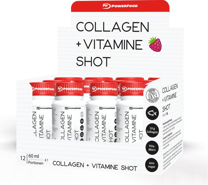 Actual product image Powerfood Collagen + Vitamins Shot (12 x 60ml) (12 Piece, Ampoule)