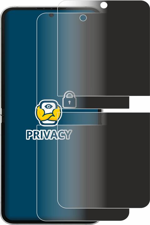Actual product image BROTECT Anti-spy privacy film Blue light protection film (2 Piece, Samsung Galaxy Z Flip6)