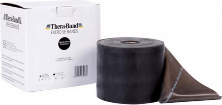 Immagine prodotto TheraBand Thera Band 45mx12.7cm schwarz spezial stark (0.46 m, Special Strong)