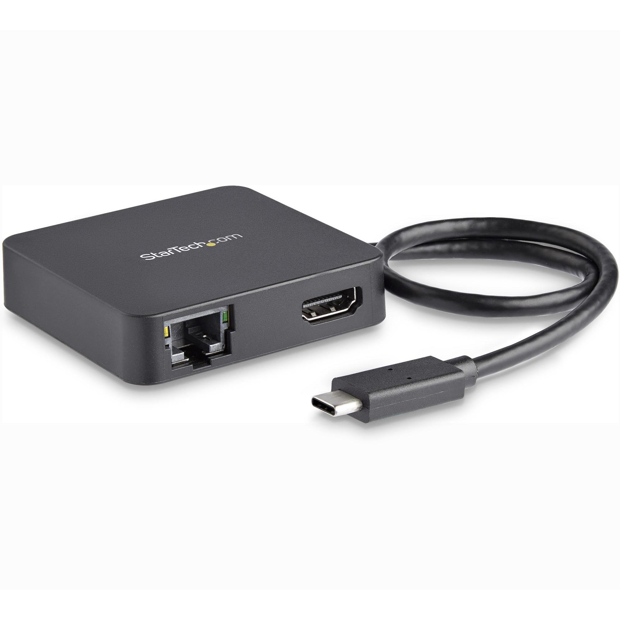 StarTech Multiport Adapter USB-C (USB-C, 2 Ports), Dockingstation + USB Hub, Schwarz