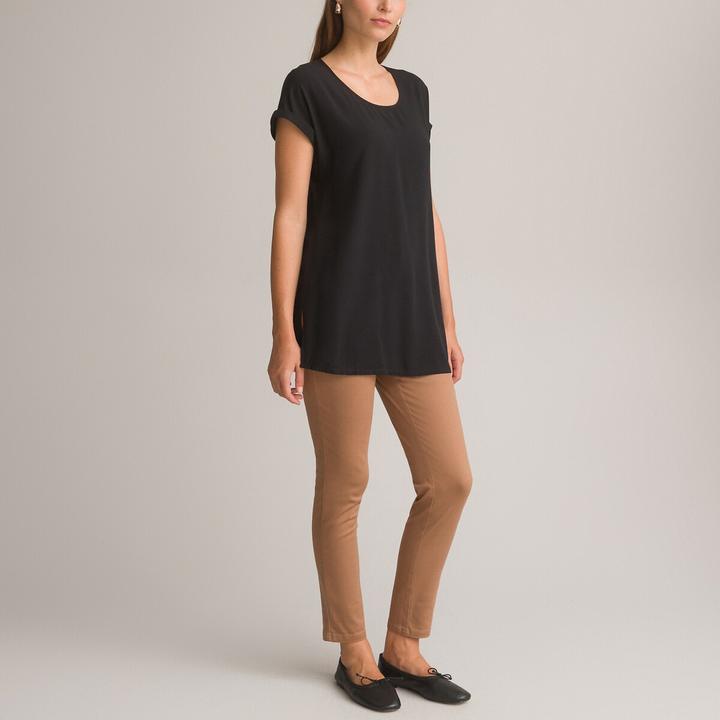 Anne Weyburn Tunic shirt with round neckline