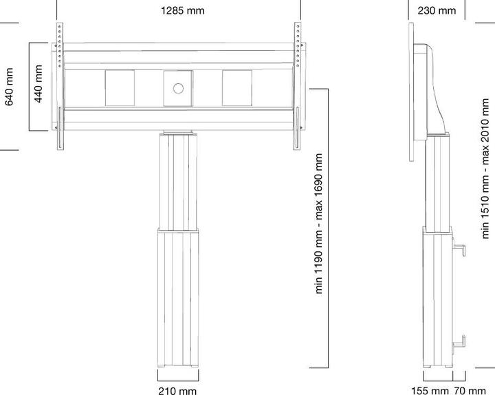 Produktbild Neomounts Plasma-M2500silver (150 kg, 23" - 100")