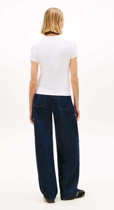 Actual product image Tommy Jeans Tjw Slim Essential Rib Ss Ext (S)