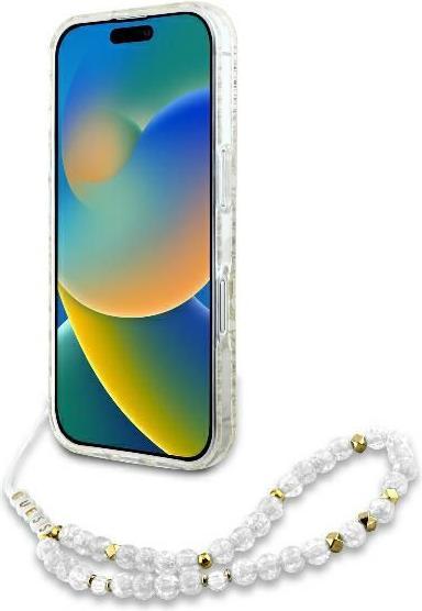 Produktbild Guess GUHMP16MHCPOFPH iPhone 16 Plus 6.7" biały/white hardcase IML Flowers Allover Electro With Pear (Apple iPhone 16 Plus)