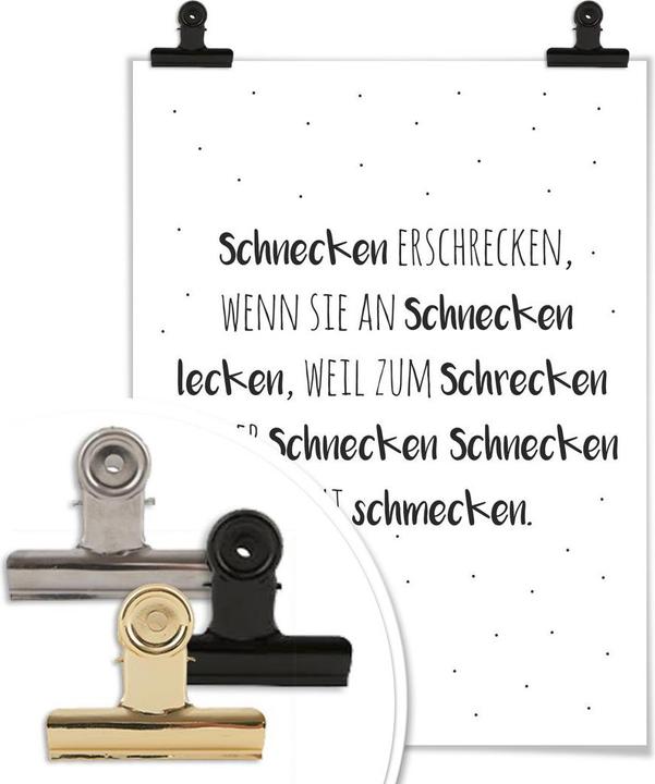 Produktbild Trenddeko Zungenbrecher - Schnecken erschrecken (50 x 60 cm)