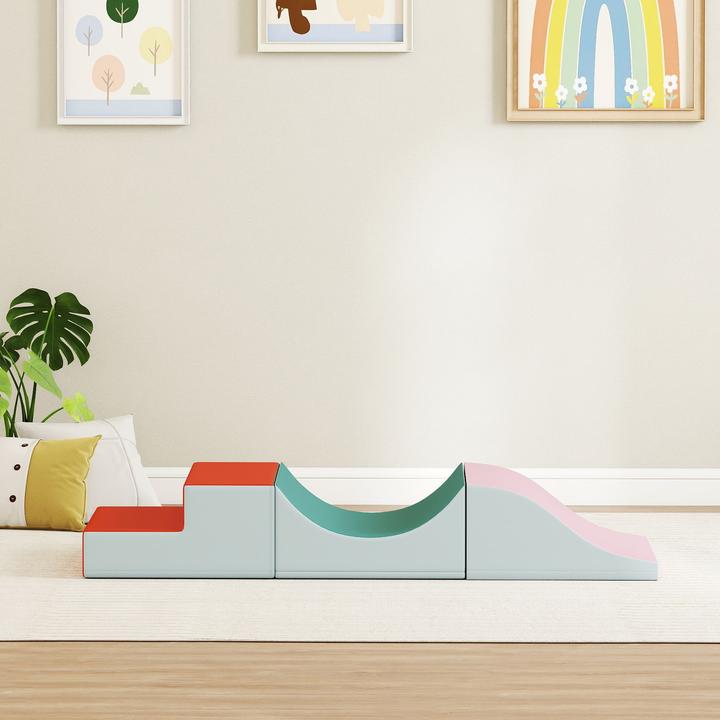 Produktbild Aiyaplay Schaumstoffbausteine Kunstleder, EPE Schaumstoff Hellgrau