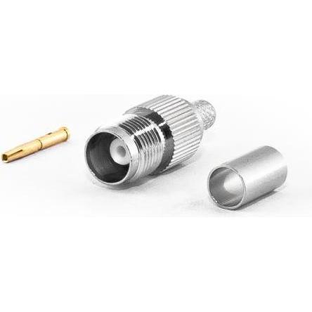 Varia TNC-Buchse für H155 Kabel, Crimp Version, Elektronikkabel + Stecker