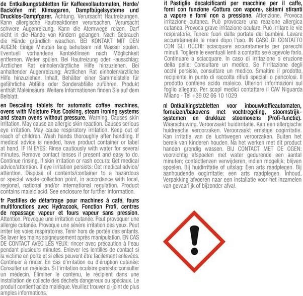 Actual product image Miele Descaling agent 6 pieces (300 ml)
