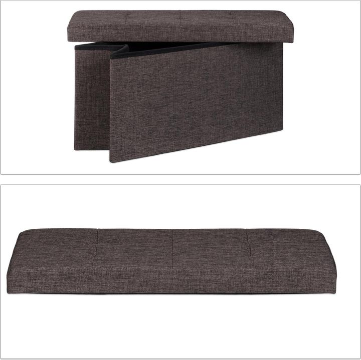 Produktbild Relaxdays Faltbare Sitzbank (38 cm)