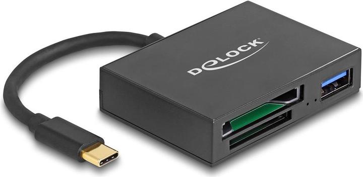 Delock USB-C card reader for XQD and SD memory cards + USB (USB-C)