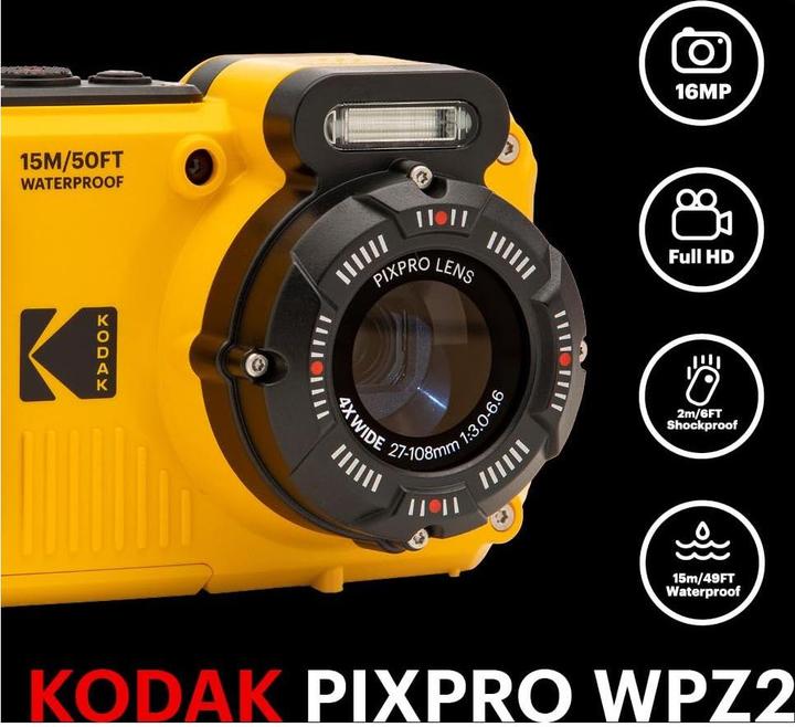Actual product image Kodak WPZ2 (4.9 - 19.6 mm, 16.30 Mpx, 1/2,3'')