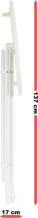 Image du produit Wiltec Table de bistrot pliante Toboli Blanc Ø 70 cm Table de bar Table de fête ronde