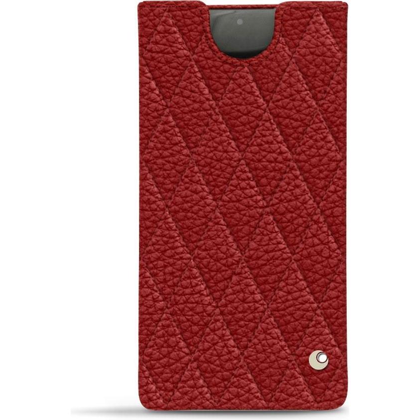 Noreve Lederschutzhülle (Samsung Galaxy Note 10+), Smartphone Hülle, Rot
