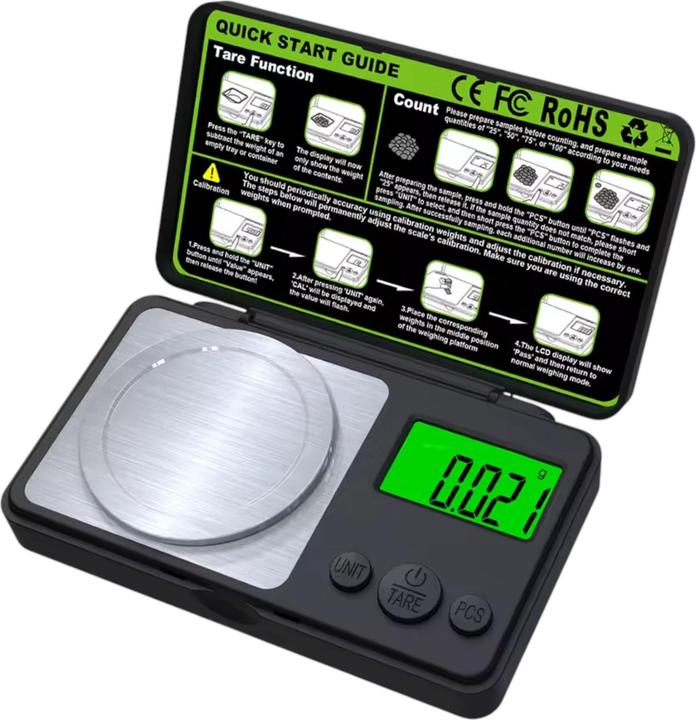 Purecrea Digitale Feinwaage CX 0.001-100g mit Zubehör