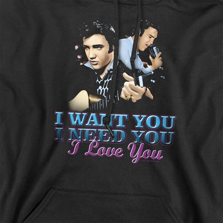 Produktbild Elvis I Want You Kapuzenpullover (M)