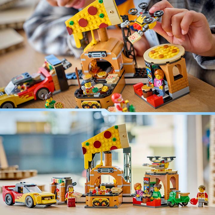 Produktbild LEGO Pizza-Liefererlebnis mit Fahrzeugen (60496)