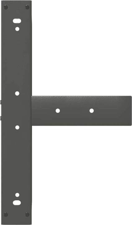 Produktbild vidaXL Bartischbeine T-Form 2 Stk. Anthrazit 60x35x(101-102) cm Stahl