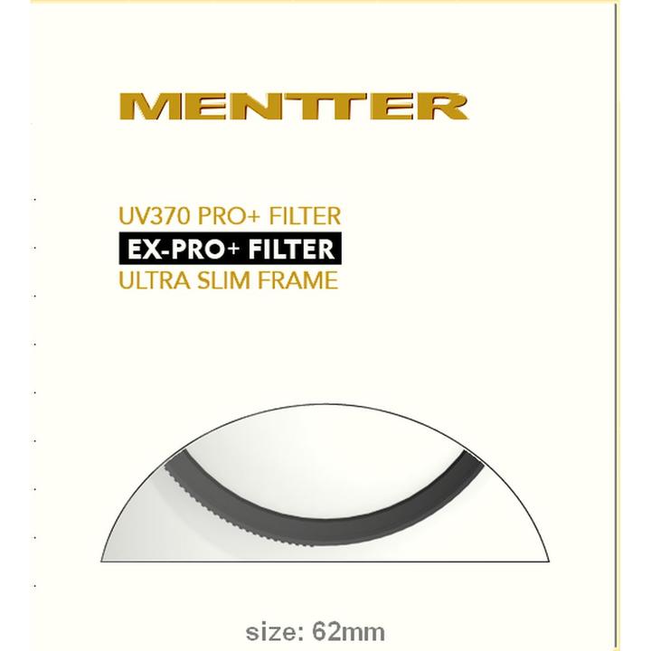 Actual product image Mentter EX-PRO+ MRC-UV 52mm Slim (52 mm, UV filter)