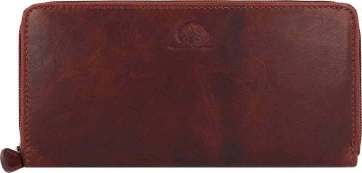 Actual product image Greenburry Rugged wallet RFID protection leather 19 cm