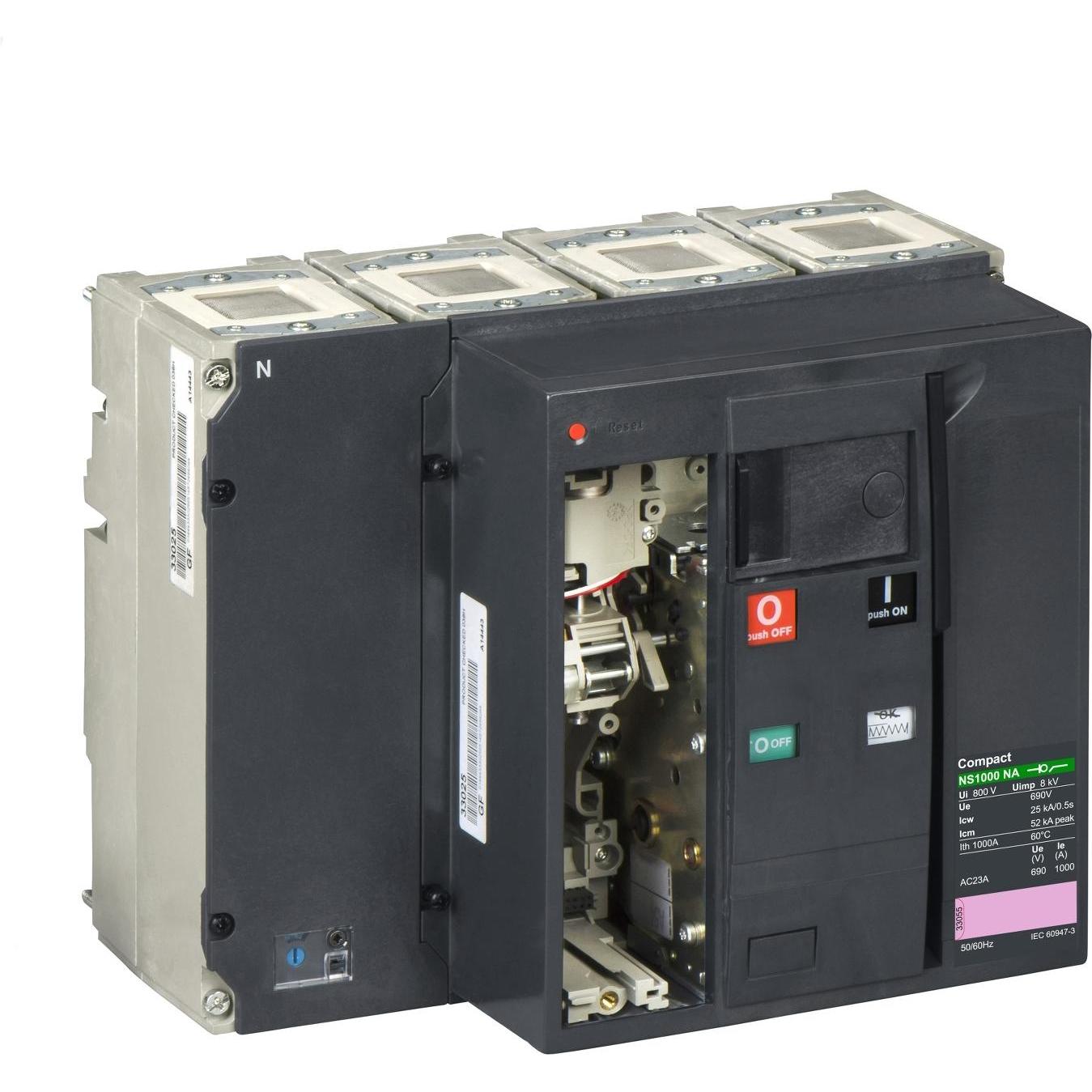 Schneider Electric, Systemstromversorgung, Lasttrennsch. Compact NS1000 NA,4P,1000A/690V AC elektrische Ansteuerung 3344...