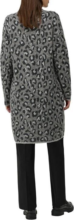 Produktbild s.Oliver Strickjacke Long-Cardigan im Relaxed Fit mit Leo-Print (36)