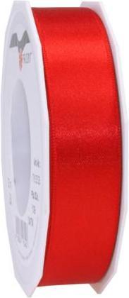 Produktbild Pattberg Geschenkband Satin 25mmx25m rot, Satinband aufgewickelt (1x)