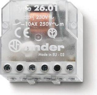 Produktbild Finder Stromst.Sch.230VAC 26.01.8.230.0000 Serie 26 für UP-Dose 1S 10A 26.01.8.230.0000 (260182300000)