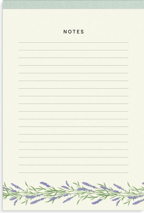 Burde Bloc-notes Textile vert A5 (A5, À rayures)