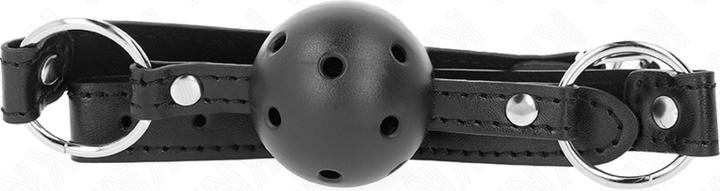 Image du produit Kink - Boule noire dure creuse 4.5 cm Bâillon modèle 1 63.5 X 2 Cm