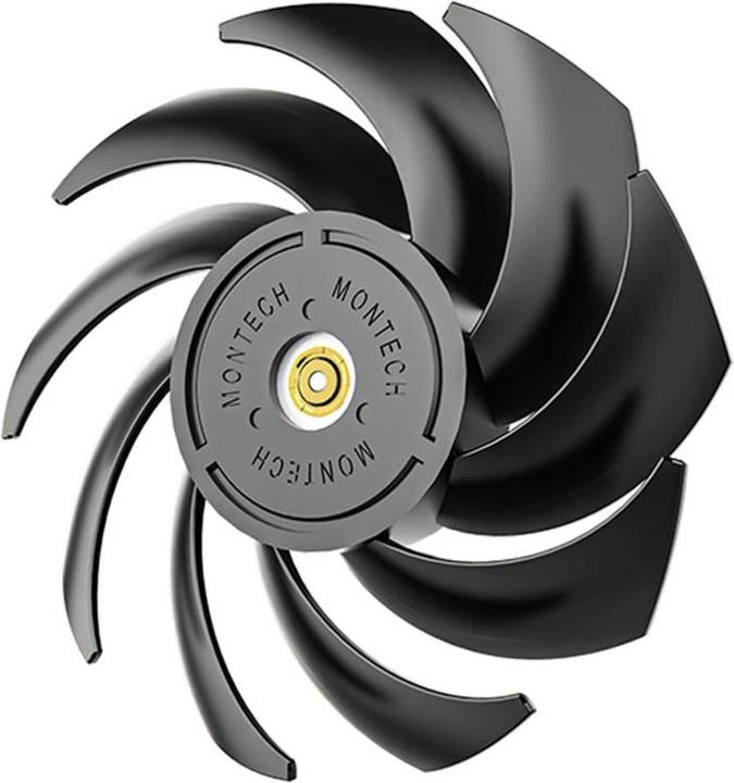 Produktbild Montech Metal120 PWM Lüfter - 120 mm, schwarz (120 mm, 1 x)