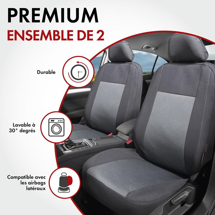 Produktbild Walser Autositzbezug ZIPP-IT Premium Ardwell, PKW-Schonbezüge für 2 Vordersitze mit Reiverschluss-System s