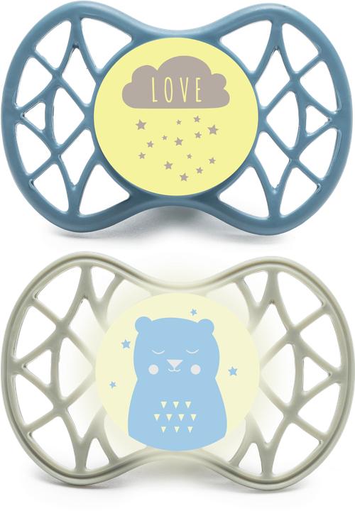 Nuvita Air 55 Schnuller Orth 6m Male Wolke (2x, 6 - 36 Monate)