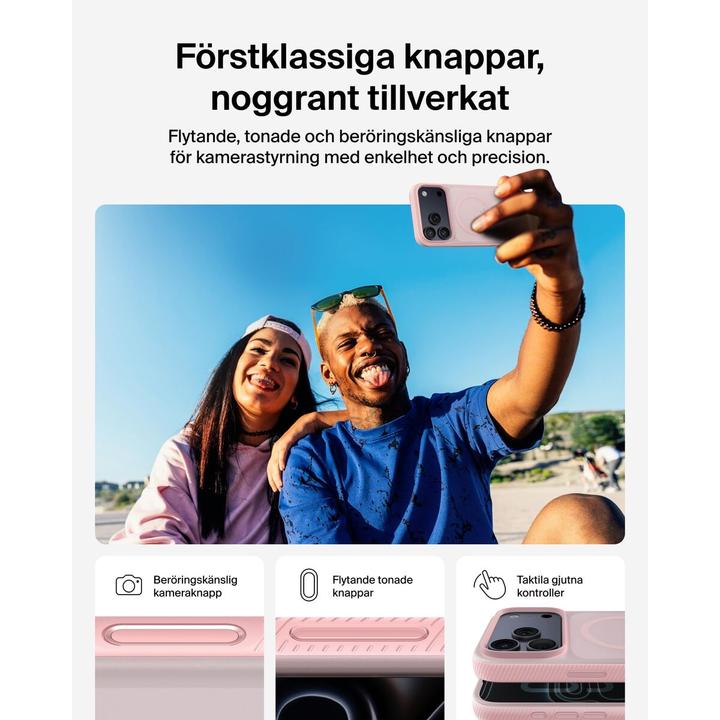 Actual product image Belkin Grip magn. Schutzhülle iPhone 17 ProMax pink MSA036hqPK (Apple iPhone 17 Pro Max)