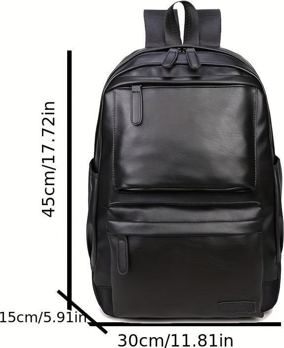 Actual product image Only-Bags.Store Casual travelling backpack, school bag, PU leather backpack with large capacity