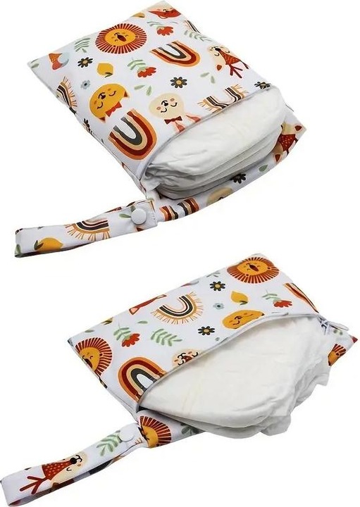Produktbild ASMI 2 Stück Wetbag Windeltasche Set 19x24cm + 22x15cm