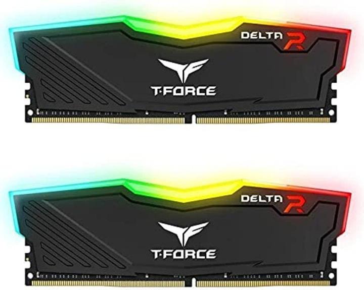 Productafbeelding Team Group Atmintis T-Force Delta RGB, DDR4, 16 GB, 3200MHz, CL16 (TF3D416G3200HC16FDC01). (2 x 8GB, 3200 MHz, DDR4 RAM)