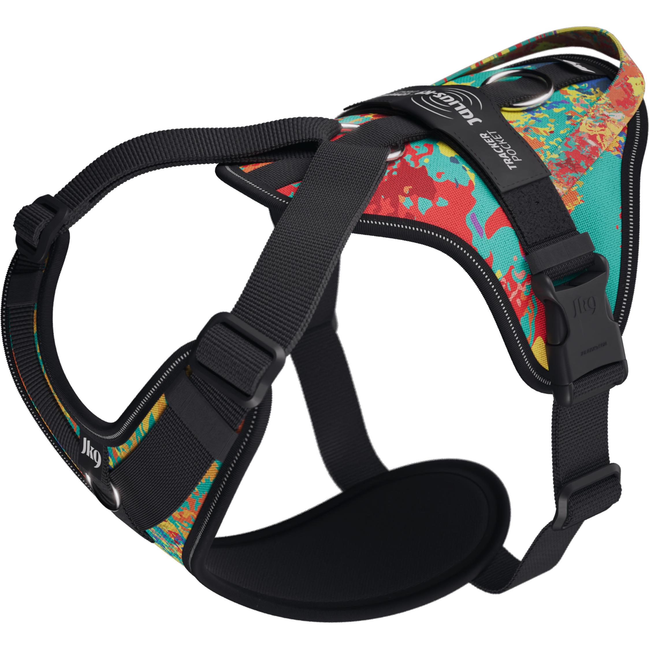 Meilleurs prix pour Julius-K9 K9 Longwalk light sele w/handle+trackerpocket,Crazy,L (L, Chien, Promenade), Collier + laisse