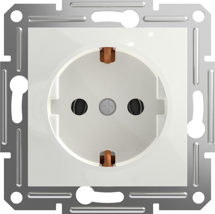 Actual product image APC Schneider Electric socket outlet Asfora White (RAL 9003) EPH2970121D