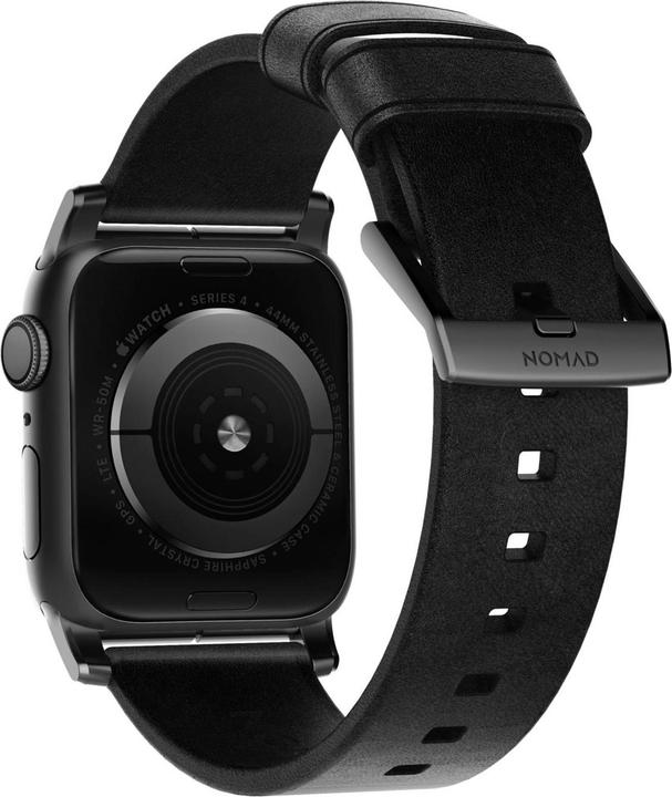 Actual product image Nomad Modern Strap black/metal (44 mm, Stainless steel, Leather)