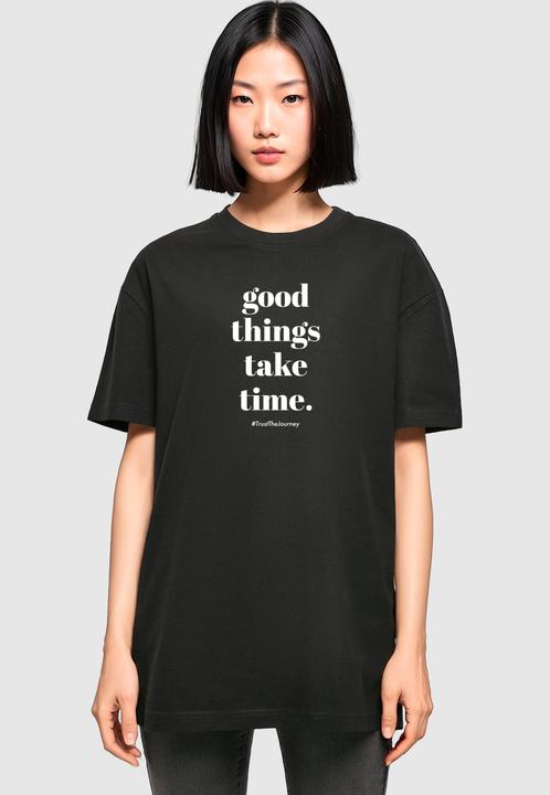 Produktbild Merchcode Ladies Good Things Take Time Oversized Boyfriend Tee - 118421 (L)