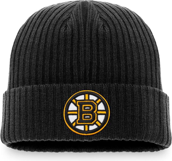 Actual product image Fanatics Beanie Core Cuff Boston Bruins