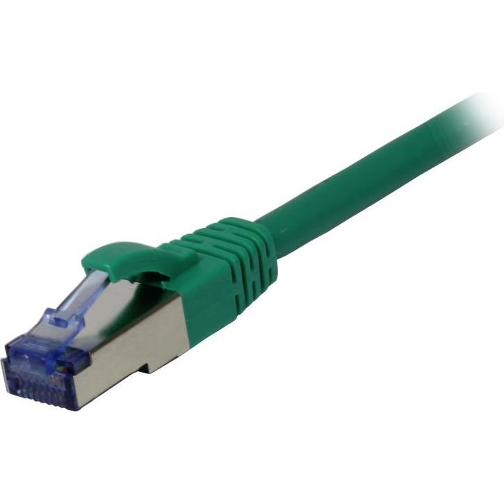 Synergy 21 Patchkabel RJ45 CAT6A 500Mhz 1.0m gruen S-STP S/FTP Komponent getestet AWG26 (S/FTP, CAT6a, 1 m), Netzwerkkab...