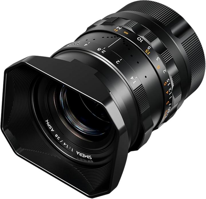 Actual product image Thypoch Simera 28mm f1.4 for Leica M (full size)