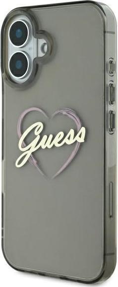 Produktbild Guess GUHCP16SHCHGSPK iPhone 16 6.1" czarny/black hardcase IML Heart (Apple iPhone 16)