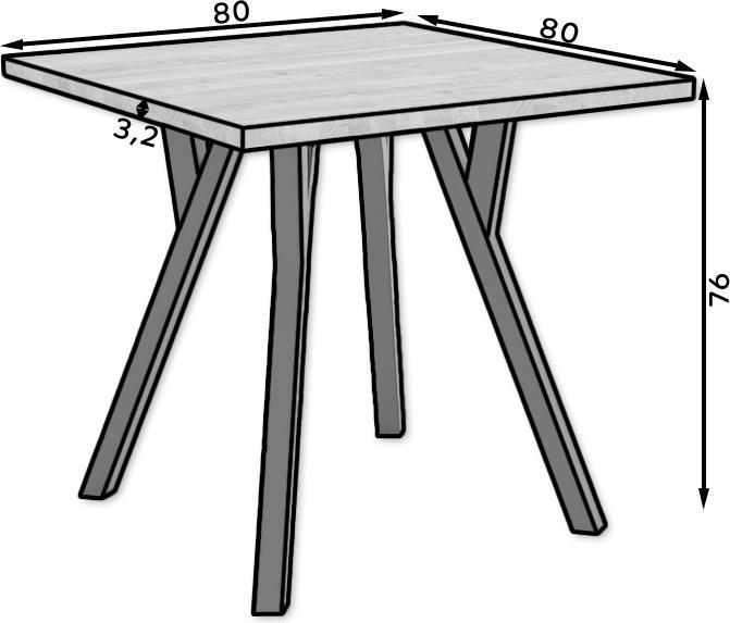 Actual product image ADRK Furniture Table and chair set RODOS 83