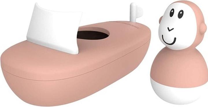 Actual product image Matchstick Monkey Bathtime Boat Set dusty pink