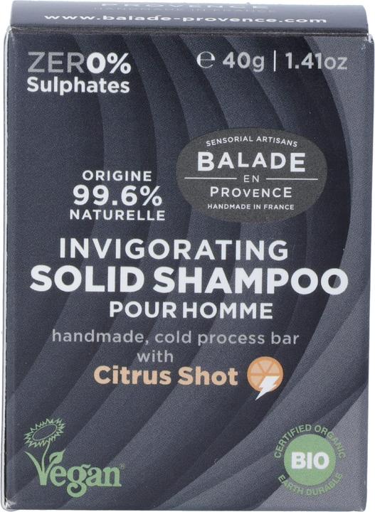 Actual product image Balade en Provence feste Haarseife for Men (Solid shampoo, 40 g)
