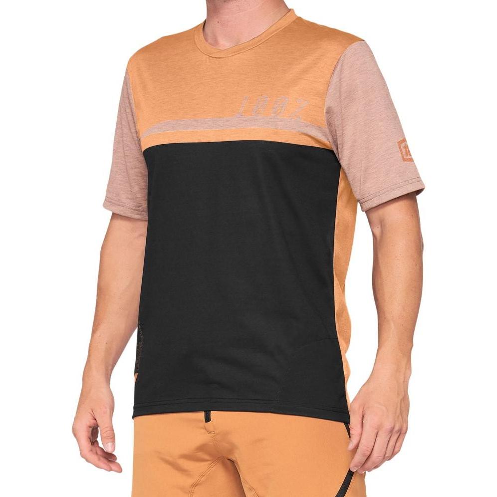 100%, Herren, Velotrikot, Airmatic Herren Biketrikot (L), Braun, Schwarz, L