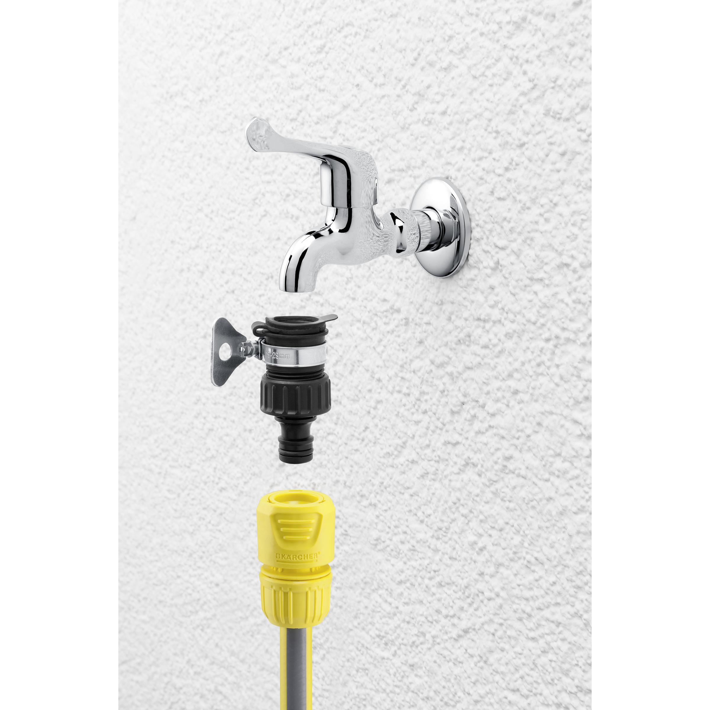 Thumbnail - Kärcher, Schlauchanschluss + Schlauchverbinder, Aussenhahn Adapter (Adapter für Outdoor Wasserhähne, Hahnanschluss, 19 m...